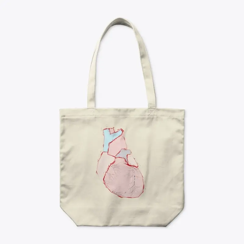 Heart Illustration Tote Bag