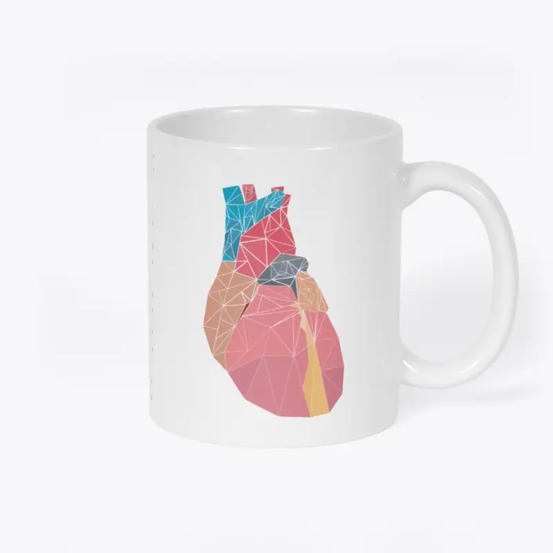 Geometric Heart Mug